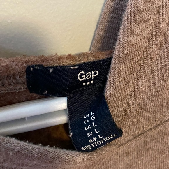 Brown and teal trendy Gap hoodie - Picture 2 of 2